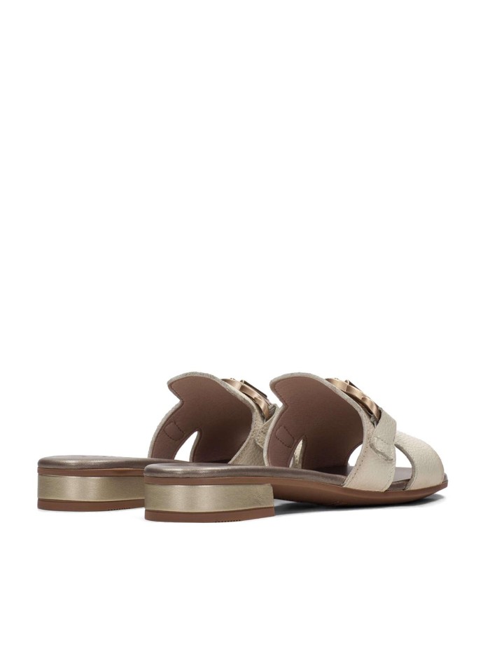 SANDALIAS PLANAS DE PIEL HISPANITAS LENA HV243268 BEIGE