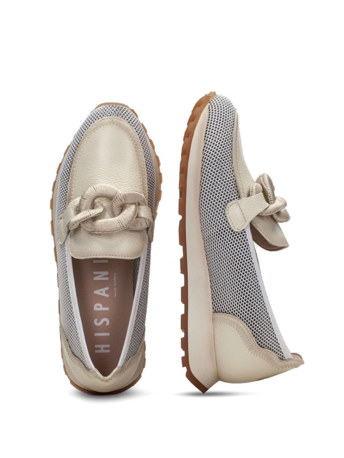MOCASIN MAXIHEBILLA PARA MUJER HISPANITAS LOIRA BHV243270 BLANCO