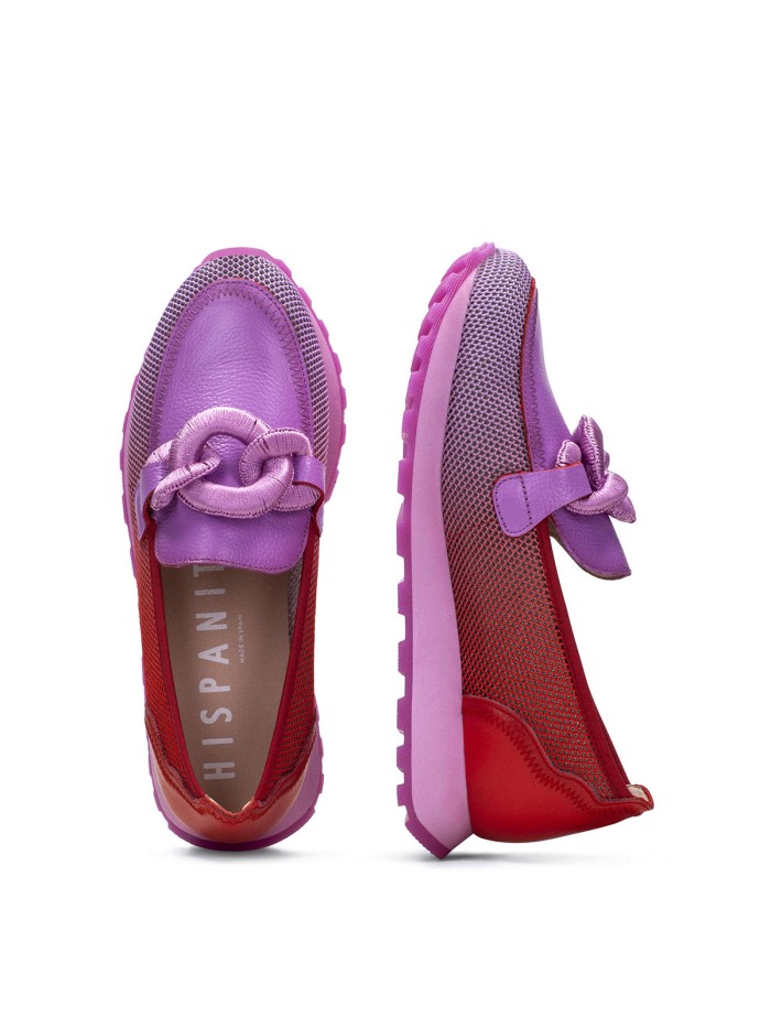 MOCASIN MAXIHEBILLA PARA MUJER HISPANITAS LOIRA BHV243270 FUXIA