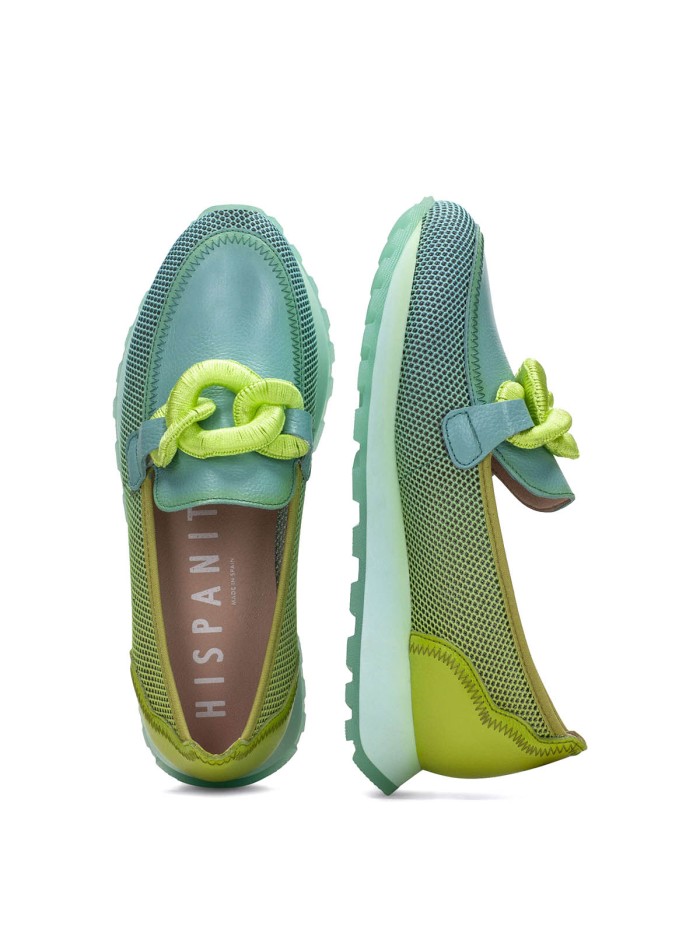 MOCASIN MAXIHEBILLA PARA MUJER HISPANITAS LOIRA BHV243270 VERDE