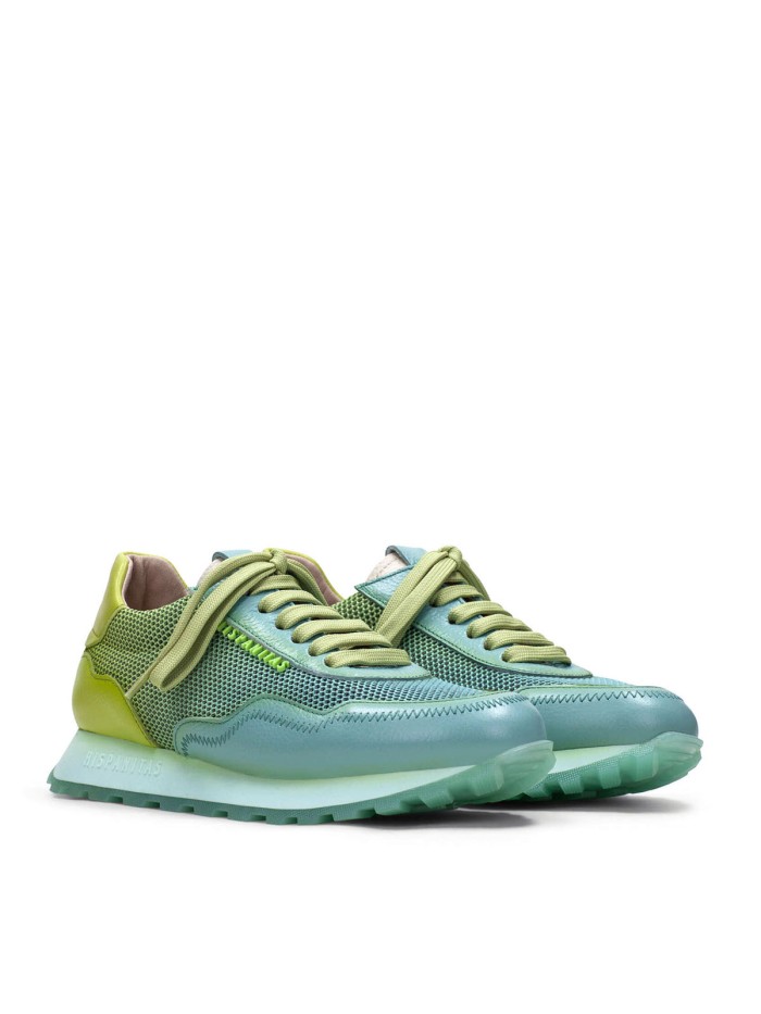 ZAPATILLAS CORDONES MUJER HISPANITAS LORA BHV243231 AGUAMARINA