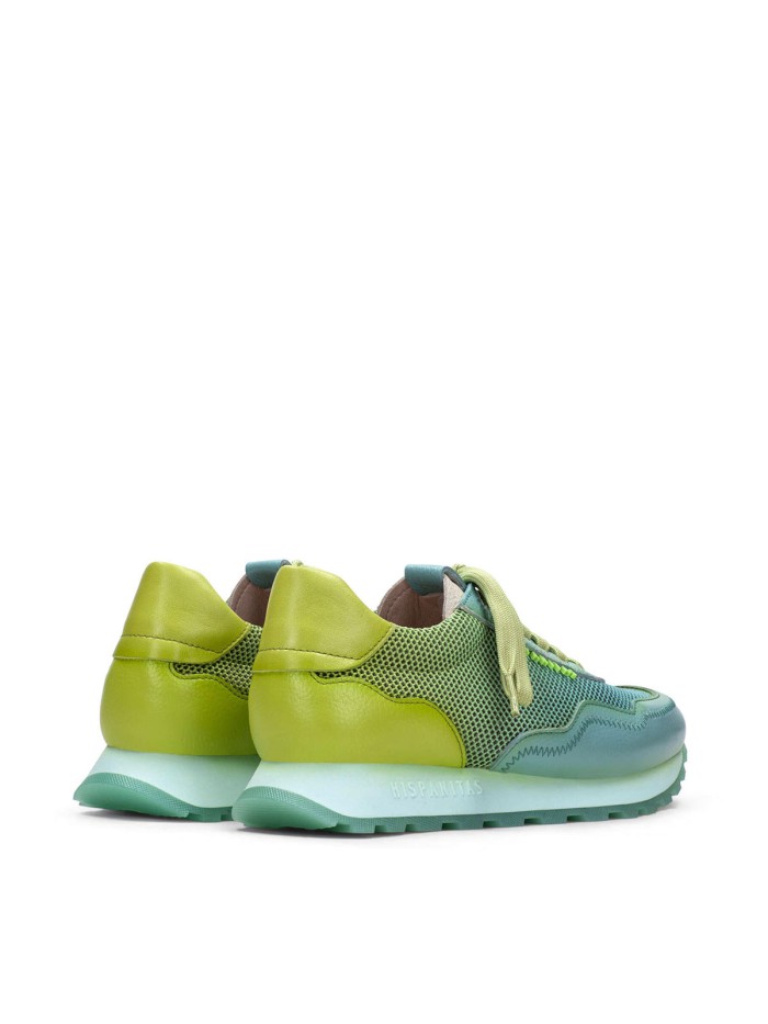 ZAPATILLAS CORDONES MUJER HISPANITAS LORA BHV243231 AGUAMARINA