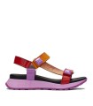 SANDALIAS PLANAS CON VELCRO HISPANITAS MAUI CHV243311 FUXIA