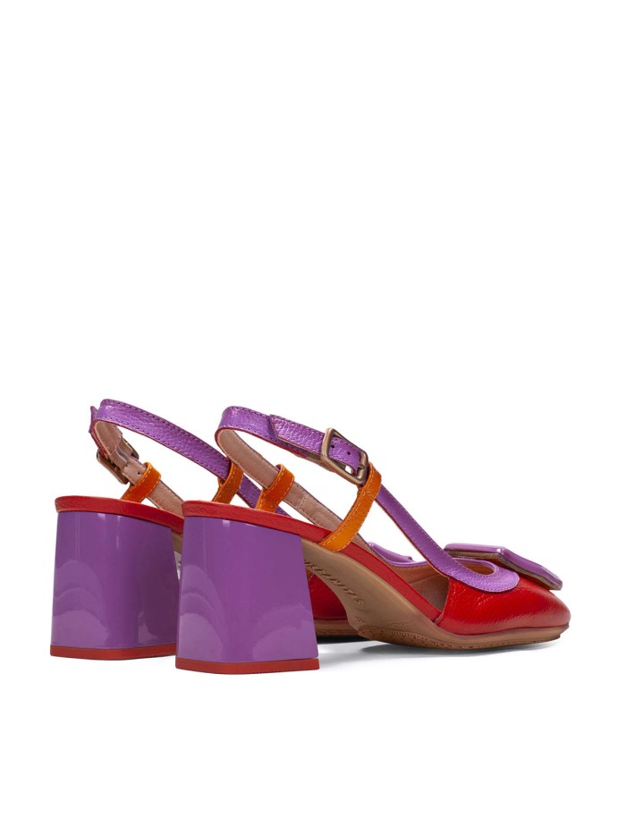 ZAPATO TACÓN DESTALONADO HISPANITAS MALTA CHV243221 FUXIA
