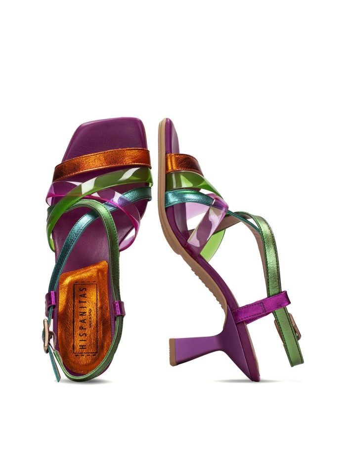 SANDALIAS DE TACÓN HISPANITAS DANIELLE CHV243292 MULTI-METAL