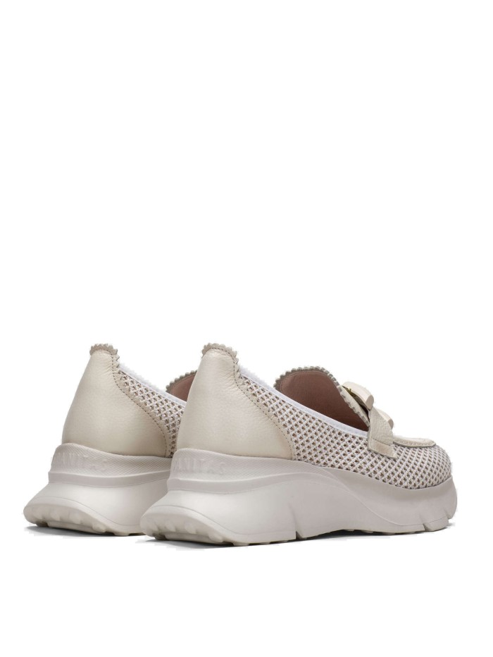 MOCASINES SPORT PARA MUJER HISPANITAS HAWAI HV243306 CREMA