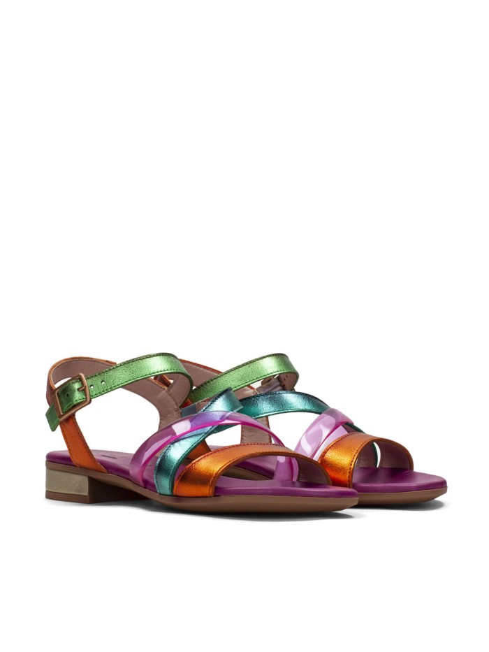 SANDALIAS DE TACÓN BAJO HISPANITAS LENA CHV243367 FUXIA