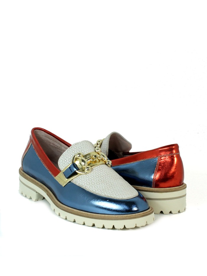MOCASINES DE MUJER METALIZADOS APLAUSO NOELIA MULTI