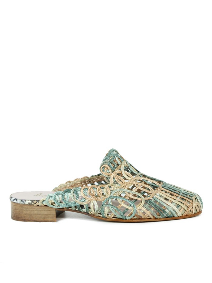 ZAPATOS MULE DE MUJER APLAUSO 1566 VERDE
