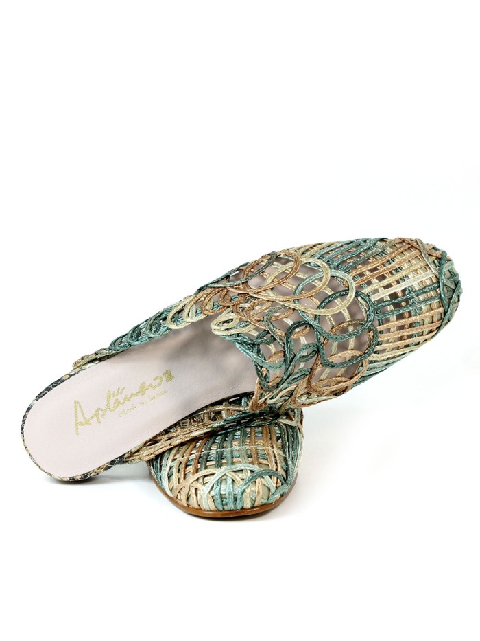 ZAPATOS MULE DE MUJER APLAUSO 1566 VERDE