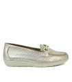 MOCASINES METALIZADOS MUJER 24HRS ADRIAMET 25972 ORO