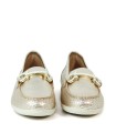 MOCASINES METALIZADOS MUJER 24HRS ADRIAMET 25972 ORO