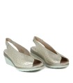 SANDALIAS CUÑA CONFORT 24HRS ADRIAMET 25955 ORO