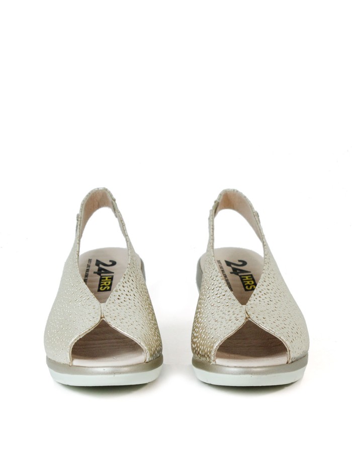 SANDALIAS CUÑA CONFORT 24HRS ADRIAMET 25955 ORO