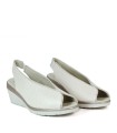 SANDALIAS CUÑA CON PEDRERÍA 24HRS 25956 BEIGE