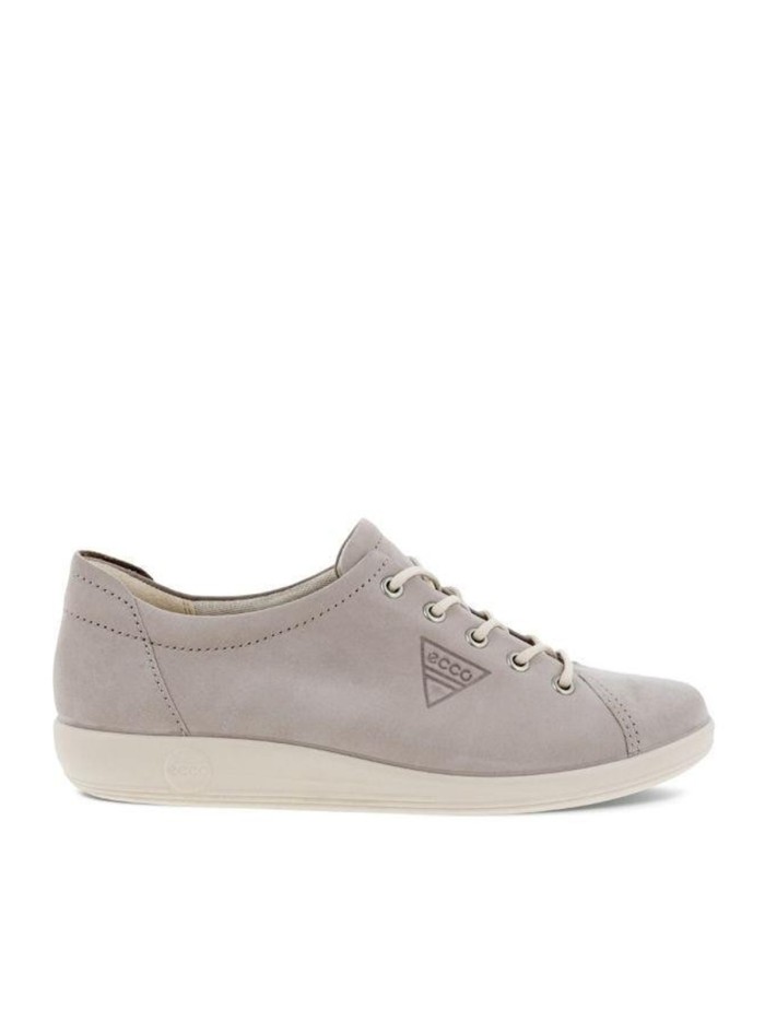 ZAPATILLAS LIGERAS DE PIEL ECCO 206503 GRIS/ROSA