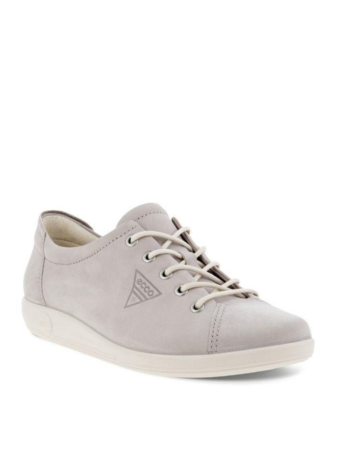 ZAPATILLAS LIGERAS DE PIEL ECCO 206503 GRIS/ROSA