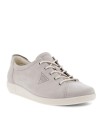 ZAPATILLAS LIGERAS DE PIEL ECCO 206503 GRIS/ROSA