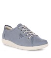 ZAPATILLAS DE PIEL LIGERAS PARA MUJER ECCO 206503 AZUL