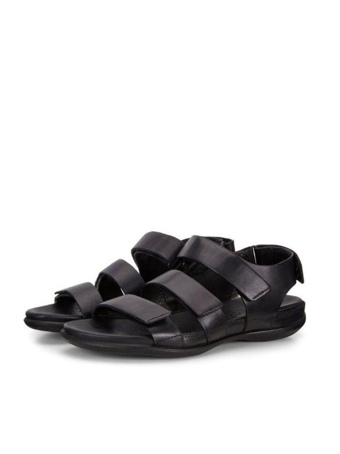 SANDALIAS PLANAS DE PIEL ECCO FLASH 243943 NEGRO