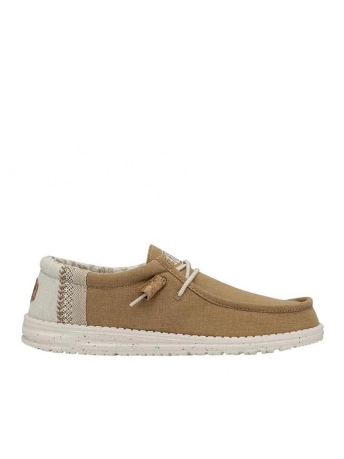 ZAPATO WALLABE DE LONA HEY DUDE WALLY BREAK STICH MOSTAZA