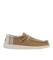 ZAPATO WALLABE DE LONA HEY DUDE WALLY BREAK STICH MOSTAZA
