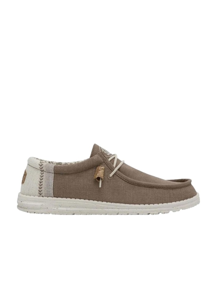 ZAPATOS WALLABE DE LONA HEY DUDE WALLY BREAK STICH MARRÓN