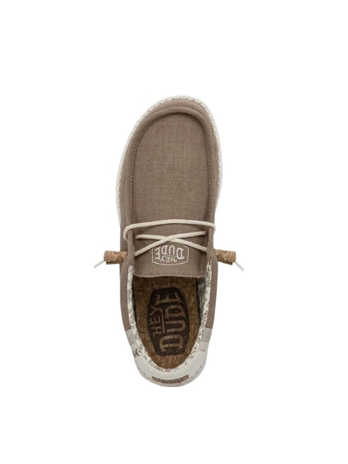 ZAPATOS WALLABE DE LONA HEY DUDE WALLY BREAK STICH MARRÓN