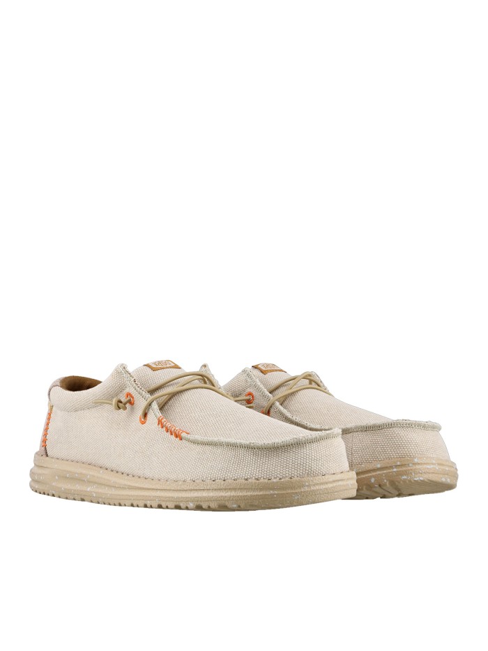 ZAPATOS WALLABE TEJIDOS DUDE WALLY COASTLINE JUTE PLATA