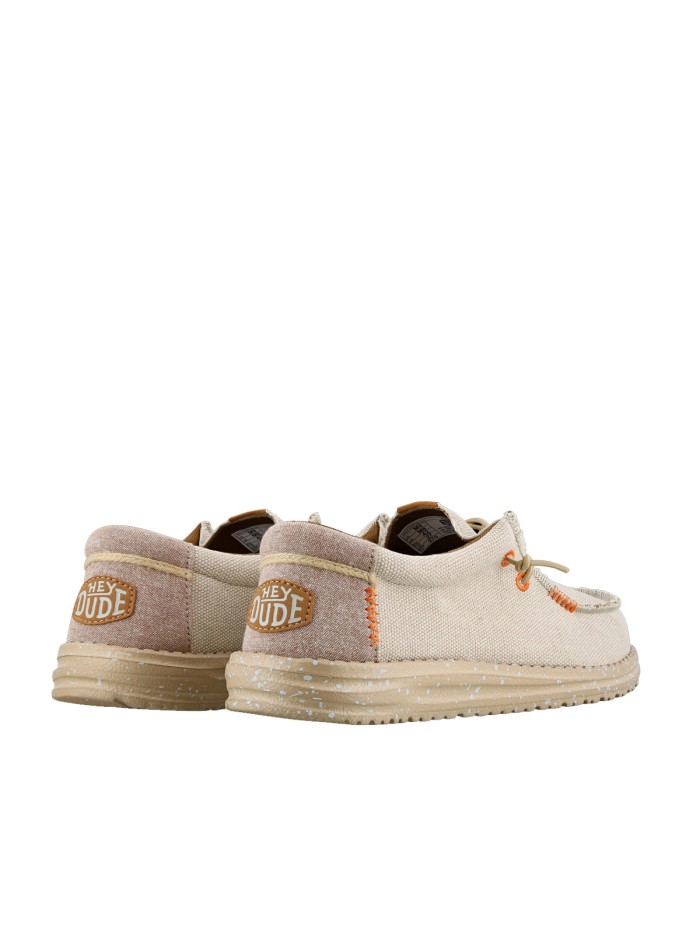 ZAPATOS WALLABE TEJIDOS DUDE WALLY COASTLINE JUTE PLATA
