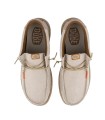 ZAPATOS WALLABE TEJIDOS DUDE WALLY COASTLINE JUTE PLATA