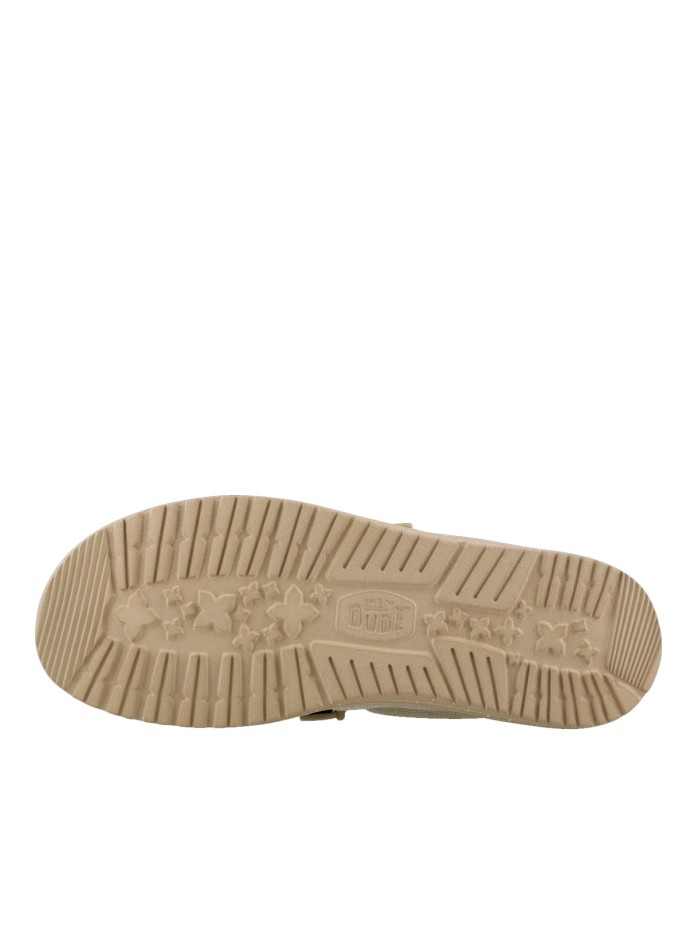 ZAPATOS WALLABE TEJIDOS DUDE WALLY COASTLINE JUTE PLATA