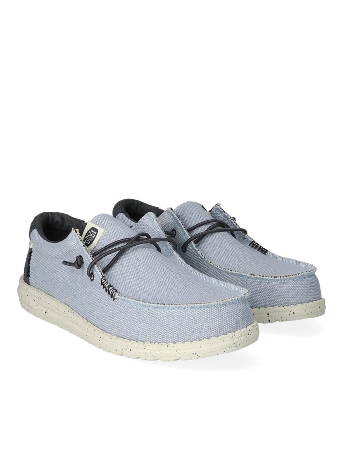 ZAPATOS WALLABE TEJIDOS DUDE WALLY COASTLINE JUTE AZUL