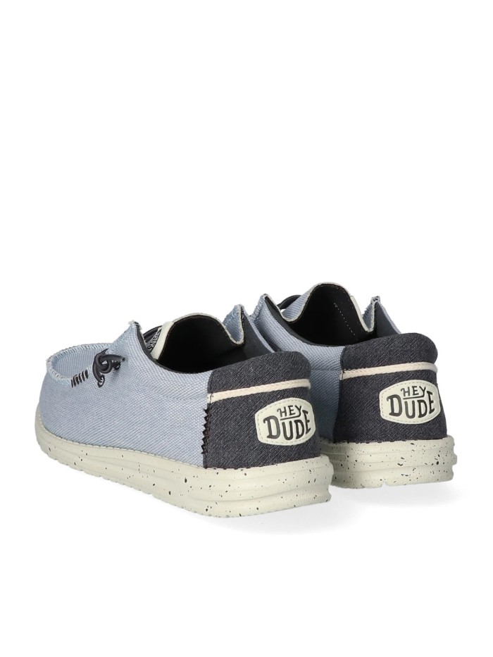 ZAPATOS WALLABE TEJIDOS DUDE WALLY COASTLINE JUTE AZUL