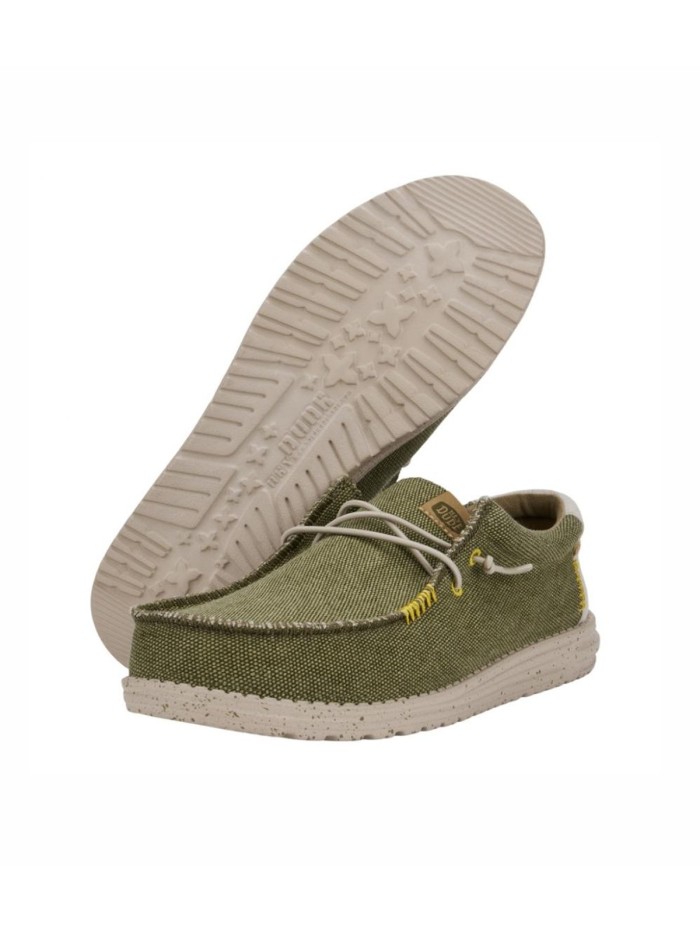 ZAPATOS WALLABE TEJIDOS DUDE WALLY COASTLINE JUTE VERDE