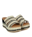 SANDALIAS DE CUÑA DE YUTE POPA URUMA SALEM NEGRO