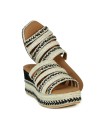 SANDALIAS DE CUÑA DE YUTE POPA URUMA SALEM NEGRO