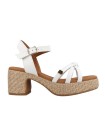 SANDALIAS DE TACÓN POPA TYROL MANCHESTER BLANCO