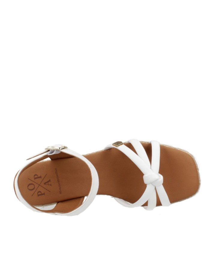 SANDALIAS DE TACÓN POPA TYROL MANCHESTER BLANCO