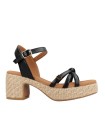 SANDALIAS DE TACÓN DE YUTE POPA TYROL MANCHESTER NEGRO