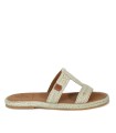 SANDALIAS PLANAS DE YUTE POPA TABARCA TH SALEM ORO