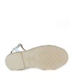 SANDALIAS PLANAS DE PIEL POPA CUBAGUA BLANCO