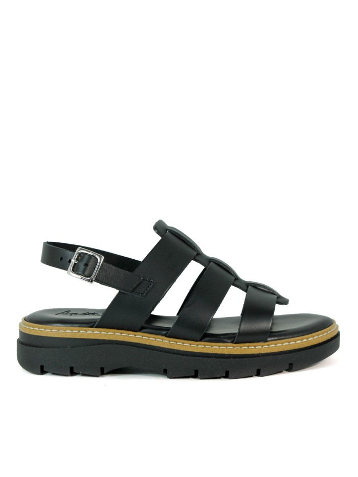 SANDALIAS ESPARTANAS APLAUSO 5591 NEGRO