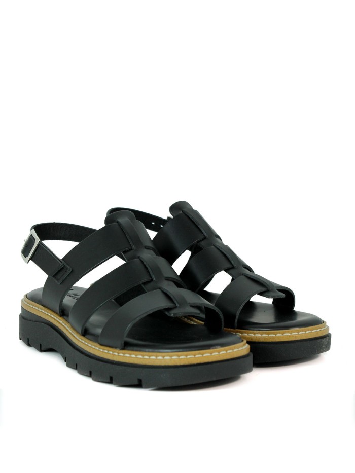 SANDALIAS ESPARTANAS APLAUSO 5591 NEGRO
