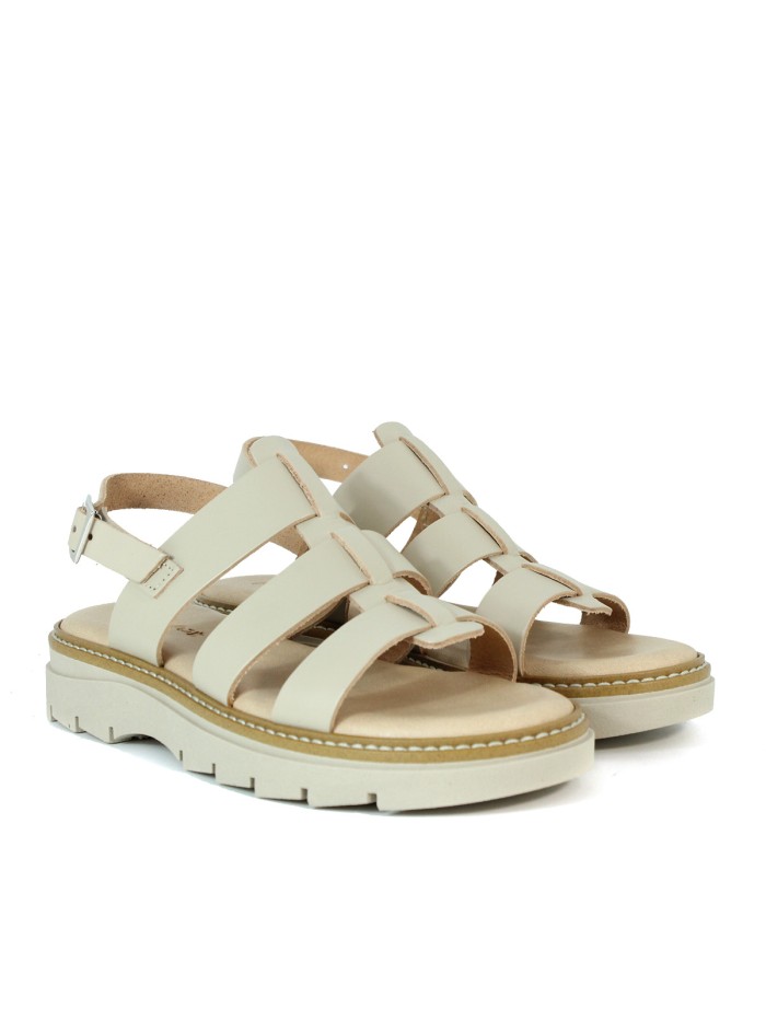 SANDALIAS ESPARTANAS APLAUSO 5591 BEIGE