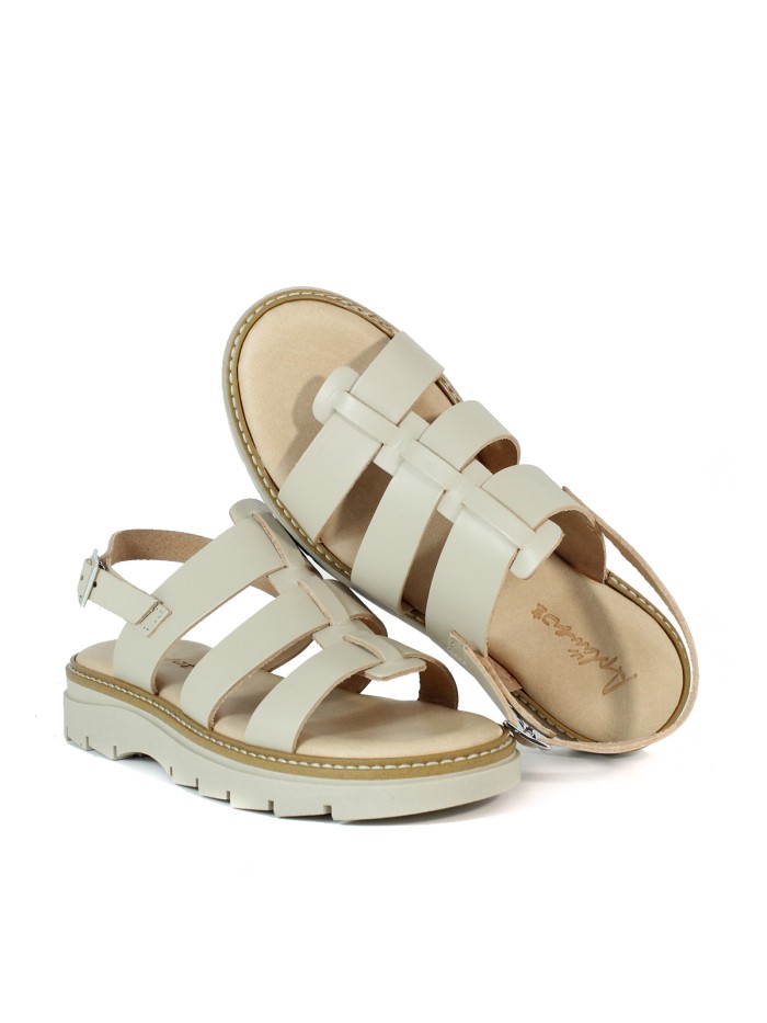 SANDALIAS ESPARTANAS APLAUSO 5591 BEIGE