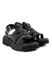 SANDALIAS DE PIEL ESPARANAS APLAUSO 5432 NEGRO