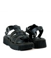 SANDALIAS DE PIEL ESPARANAS APLAUSO 5432 NEGRO