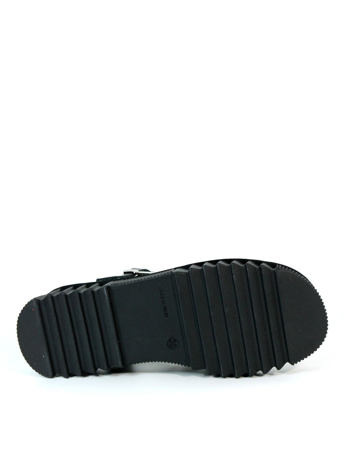 SANDALIAS DE PIEL ESPARANAS APLAUSO 5432 NEGRO
