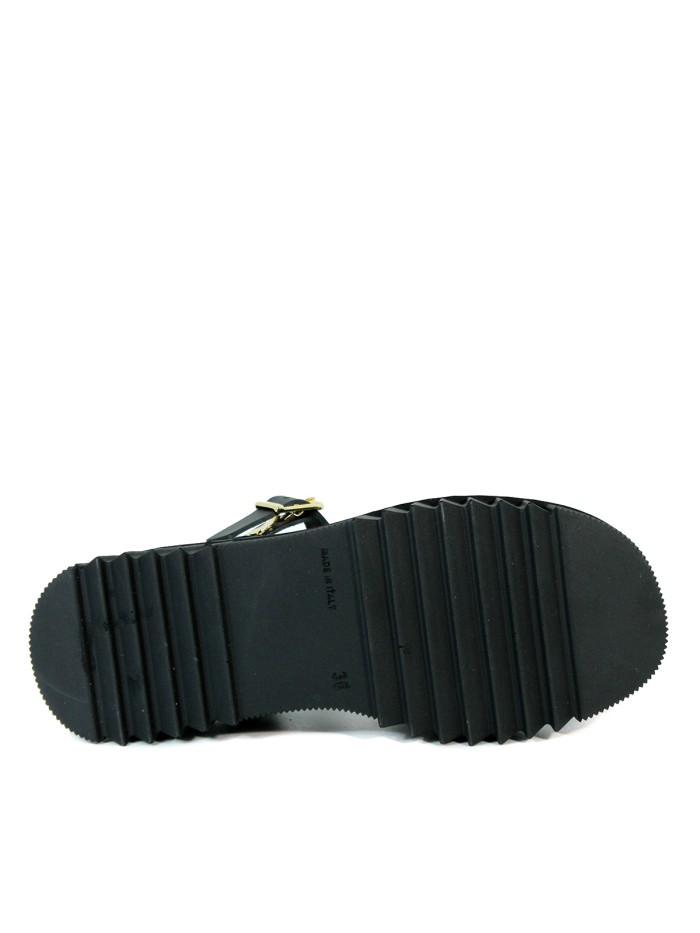 SANDALIAS CANGREJERA CON PLATAFORMA APLAUSO 5623 NEGRO